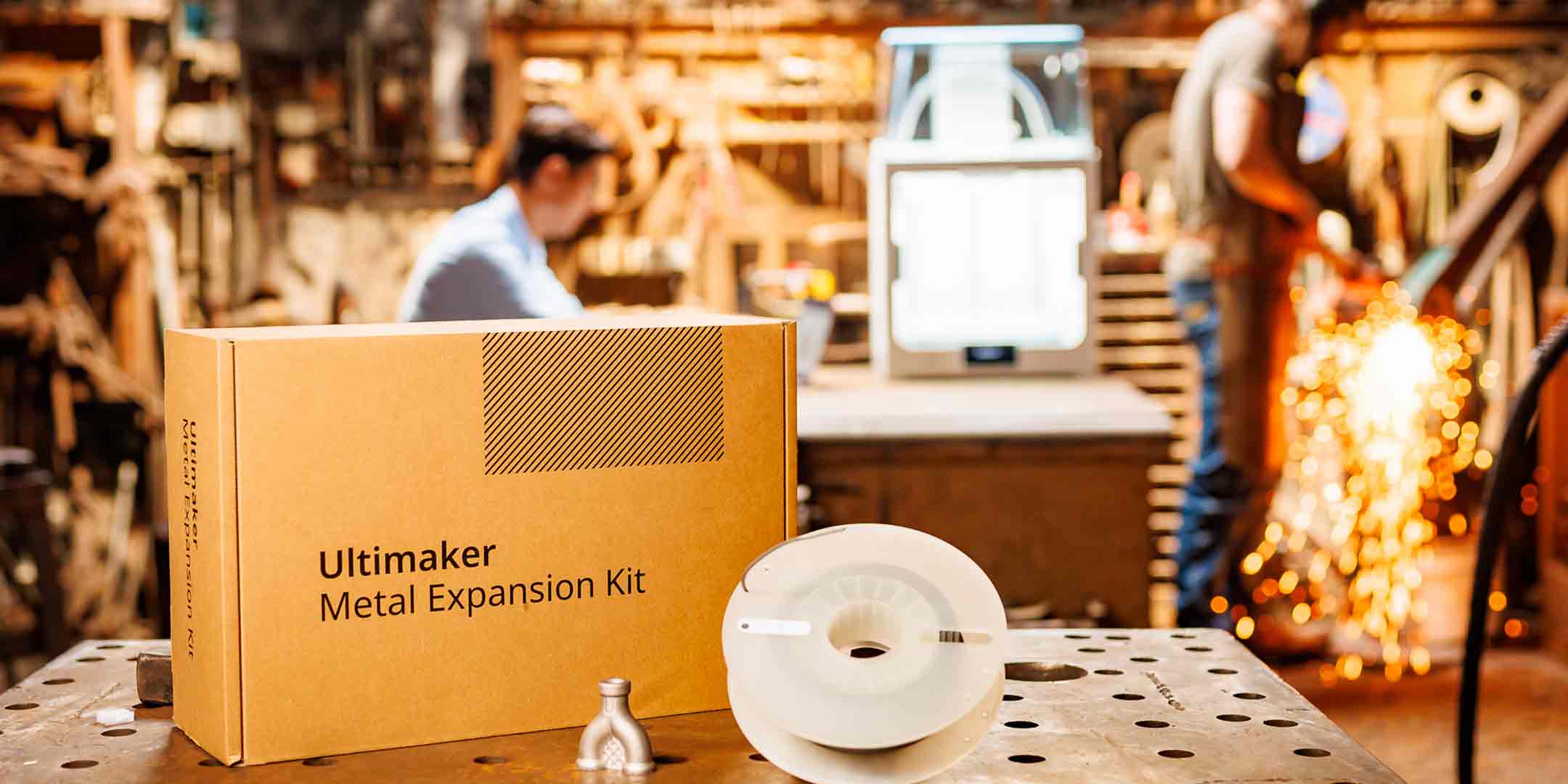 Ultimaker Metal Expansion Kit product in a workshop