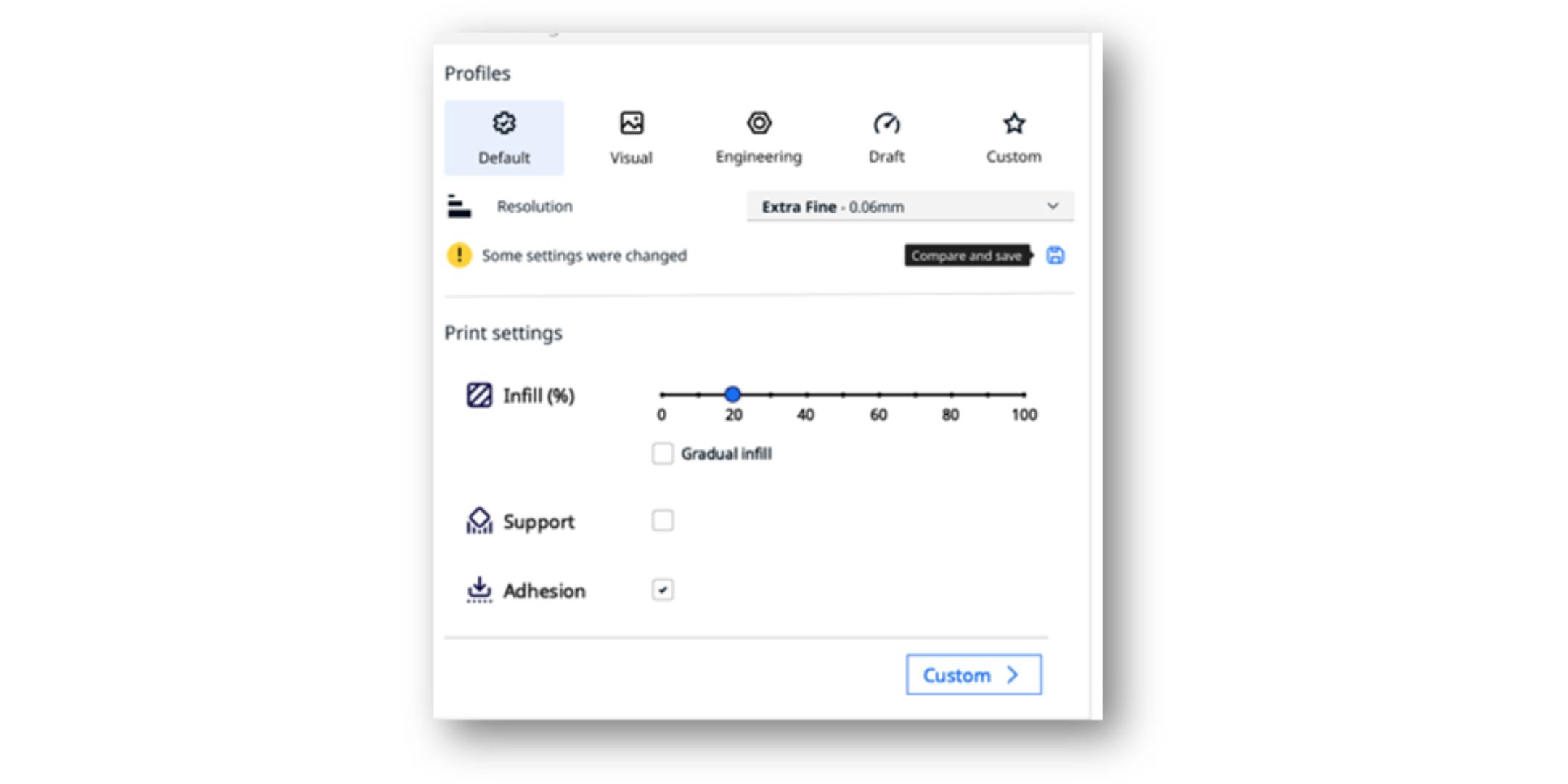 Ultimaker Cura 5.1 - New intent profiles
